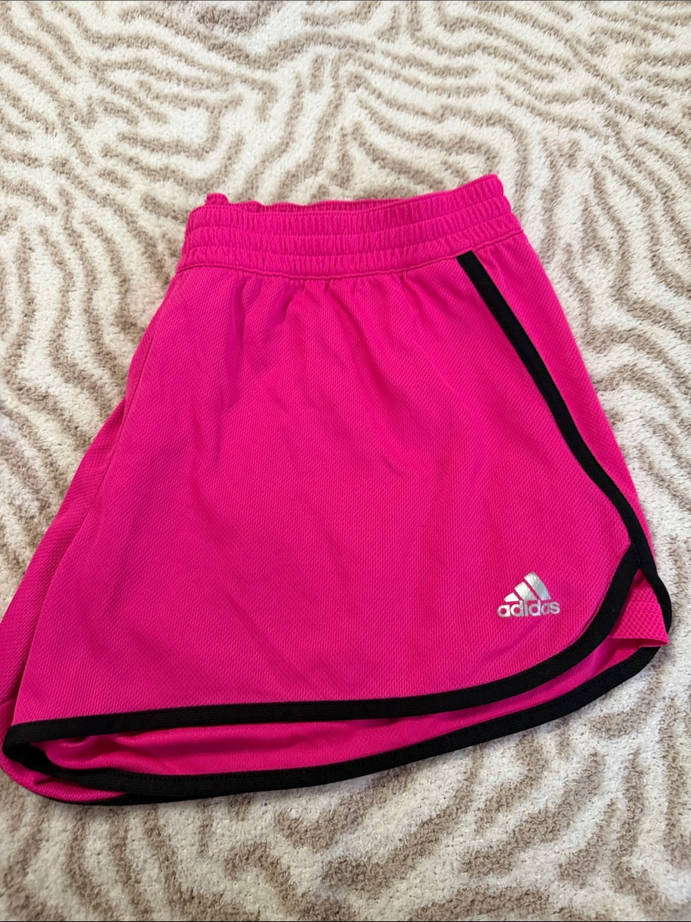 adidas Hot Pink  Shorts with Black Trim